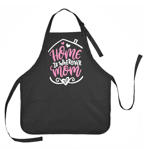 Mothers Day Apron, Home is Wherever Mom Is, Apron Gift for Moms – Shop  Personalized Gifts