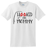 Hooked On Mommy Shirt, Mothers Day Shirt for Boys, Mothers Day Fishing Shirt