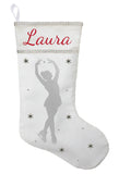 Figure Skater Christmas Stocking, Personalized Figure Skater Stocking, Ice Skater Christmas Stocking, Ice Skater Stocking, Figure Skater Christmas Gift