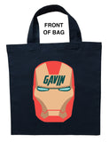 Iron Man Trick or Treat Bag, Personalized Iron Man Halloween Bag