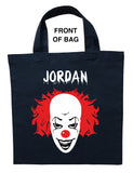 Pennywise Trick or Treat Bag, Personalized It Halloween Bag, Pennywise Loot Bag