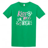 Kiss Me I'm Irish Girls Shirt, St Patricks Day Shirt for Girls, Kiss Me I'm Irish Shirt