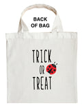 Ladybug Trick or Treat Bag, Personalized Ladybug Halloween Bag