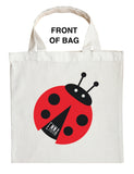 Ladybug Trick or Treat Bag, Personalized Ladybug Halloween Bag