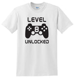 Gamer Birthday Boy Birthday Shirt, Level Unlocked Birthday Shirt