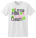 Little Miss Lucky Charm Children's T-Shirt, St. Patricks Day Shirt for Kids