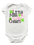 Little Miss Lucky Charm Children's T-Shirt, St. Patricks Day Shirt for Kids
