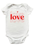 Love T-Shirt, Love T-Shirt for Girls, Valentines Day Shirt for Girls, Girls Love Valentines Day Shirt, Mirrored Love Shirt, Valentines Day Shirt for Girls