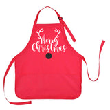 Merry Christmas Apron, Merry Christmas Cooking Apron, Reindeer Apron, Apron Gift