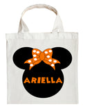Minnie Mouse Trick or Treat Bag - Personalized Minnie Mouse Halloween Bag