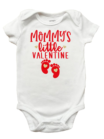 Mommys Little Valentine Shirt, Mommys Valentine Romper, Valentines Day Onesie, Mommys Little Valentine Onesie