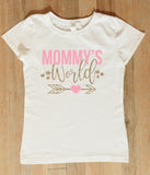 Mommy's World Shirt, Mommy's World Onesie, Mommys World Mothers Day Shirt