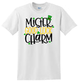 Mr Good Luck Charm Children's T-Shirt, St. Patricks Day Good Luck Charm Romper