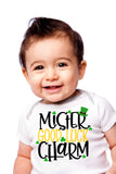 Mr Good Luck Charm Children's T-Shirt, St. Patricks Day Good Luck Charm Romper