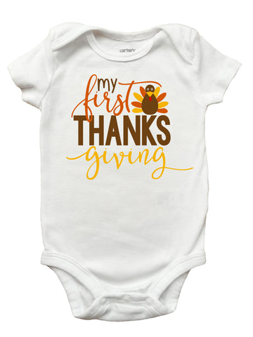 My First Thanksgiving Romper, My First Thanksgiving Shirt, Boys First Thanksgiving Shirt, Girls First Thanksgiving Shirt