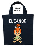 Pebbles Trick or Treat Bag, Personalized Pebbles Halloween Bag, Pebbles Loot Bag