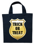Police Officer Trick or Treat Bag - Personalized Policeman Halloween Bag