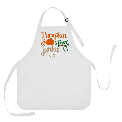 Pumpkin Spice Junkie Thanksgiving Apron, Thanksgiving Cooking Apron, Thanksgiving Present, Thanksgiving Gift, Pumpkin Spice Junkie Apron