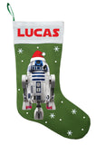 R2D2 Christmas Stocking - Personalized and Hand Made R2D2 Christmas Stocking