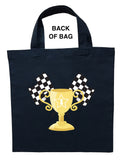 Race Car Driver Trick or Treat Bag, Personalized Race Car Driver Halloween Bag, Race Car Driver Candy Bag, Race Car Driver Loot Bag