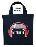 Race Car Driver Trick or Treat Bag, Personalized Race Car Driver Halloween Bag, Race Car Driver Candy Bag, Race Car Driver Loot Bag