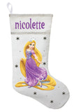 Rapunzel Christmas Stocking - Personalized and Hand Made Rapunzel Christmas Stocking