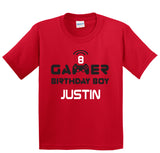 Gamer Birthday Boy Birthday Shirt, Personalized Gamer Birthday Shirt, Custom Gamer Birthday Boy Shirt