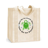 Reusable Save a Turtle Shopping Bag, Sea Turtle Grocery Bag, Save the Sea Turtles Shopping Bag, Reusable Sea Turtle Grocery Bag