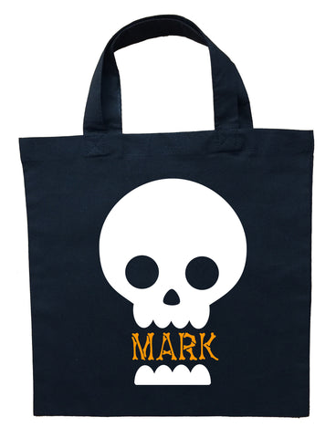 Skeleton Trick or Treat Bag - Personalized Skeleton Halloween Bag