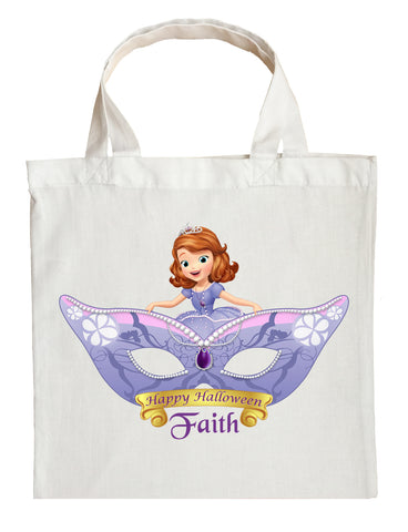 Sofia The First Trick or Treat Bag - Personalized Sofia the First Halloween Bag