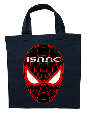 Spiderman Trick or Treat Bag, Personalized Spiderman Halloween Bag