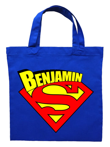 Superman Trick or Treat Bag - Personalized Superman Halloween Bag