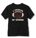 I Tackled 100 Days of School, Football 100 Day of School Shirt, Tackled 100 Days