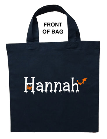 Trick or Treat Bag, Personalized Halloween Bag, Custom Trick or Treat Bag, Personalized Trick or Treat Bag, Custom Halloween Loot Bag