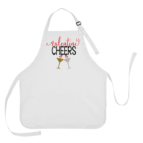 Valentine Cheers Apron, Valentines Day Apron, Valentines Apron, Valentines Day Gift