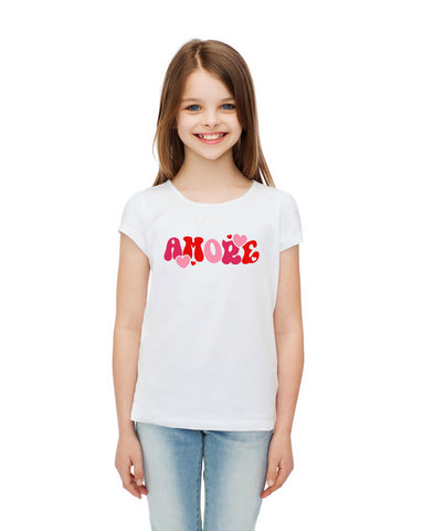 Amore Valentines Day Shirt, Amore Shirt for Girls, Amore Shirt, Amore Gift for Girls, Amore Gift