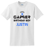 Gamer Birthday Boy Birthday Shirt, Personalized Gamer Birthday Shirt, Custom Gamer Birthday Boy Shirt