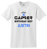 Gamer Birthday Boy Birthday Shirt, Personalized Gamer Birthday Shirt, Custom Gamer Birthday Boy Shirt