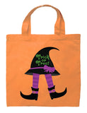 Witch Trick or Treat Bag - Personalized Witch Legs and Hat Halloween Bag