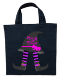 Witch Trick or Treat Bag - Personalized Witch Legs and Hat Halloween Bag
