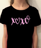 XOXO Valentines Day Shirt for Girls, XOXO T-Shirt, XOXO T-Shirt for Girls, Girls XOXO Valentines Day Shirt, Valentines Day XOXO Shirt for Girls