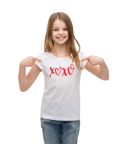 XOXO Valentines Day Shirt for Girls, XOXO T-Shirt, XOXO T-Shirt for Girls, Girls XOXO Valentines Day Shirt, Valentines Day XOXO Shirt for Girls