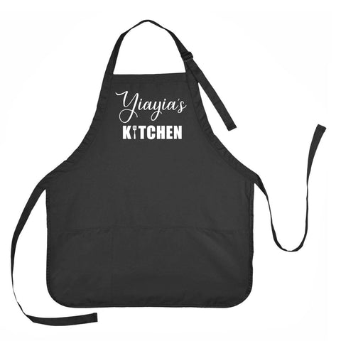 Yiayia's Kitchen Apron, Apron for Yiayia, Yiayias Kitchen, Yiayia Apron, Custom Yiayia Apron